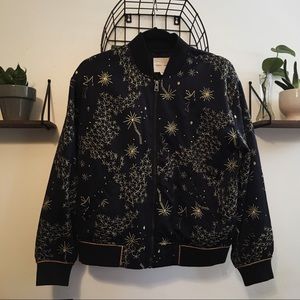 UO SILENCE + NOISE Celestial Star Bomber Jacket